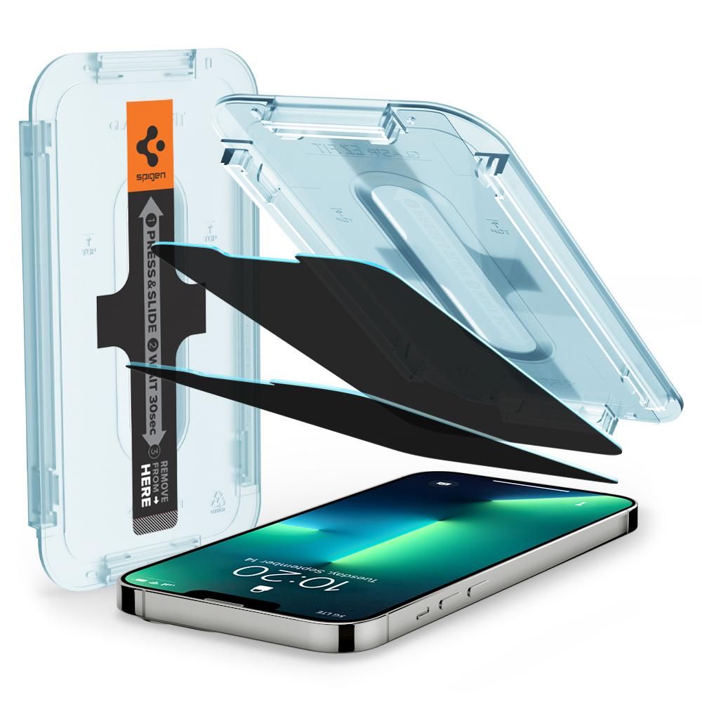 Spigen - Glas.TR EZ-FIT (2 kosa) - iPhone 13 Pro Max / 14 Plus - Zasebnost