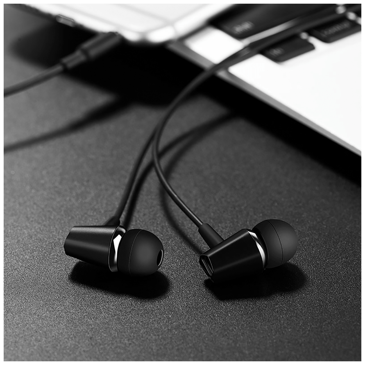 hoco. Slušalice sa mikrofonom, 3.5 mm, dužina kabela 1.2 met, crna - M55 Memory sound Black