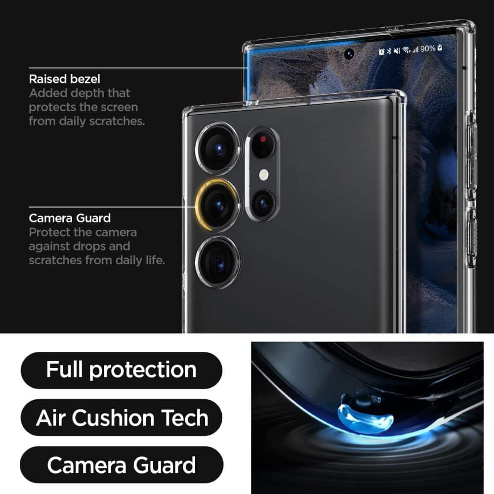 SPIGEN LIQUID CRYSTAL POUZDRO PRO SAMSUNG GALAXY S23 ULTRA KŘIŠŤÁLOVĚ ČISTÉ