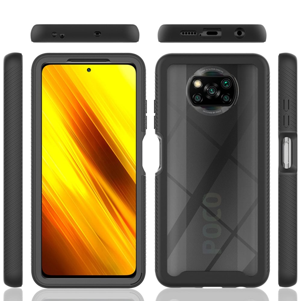 Techsuit - Defense360 Pro + Screen Protector - Xiaomi Poco X3 / Poco X3 NFC / Poco X3 Pro - crna