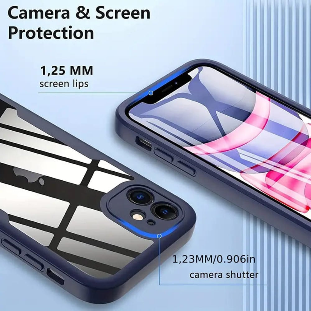 Techsuit – ColorVerse 360 Series oboustranný ochranný kryt pro iPhone 12 – černý
