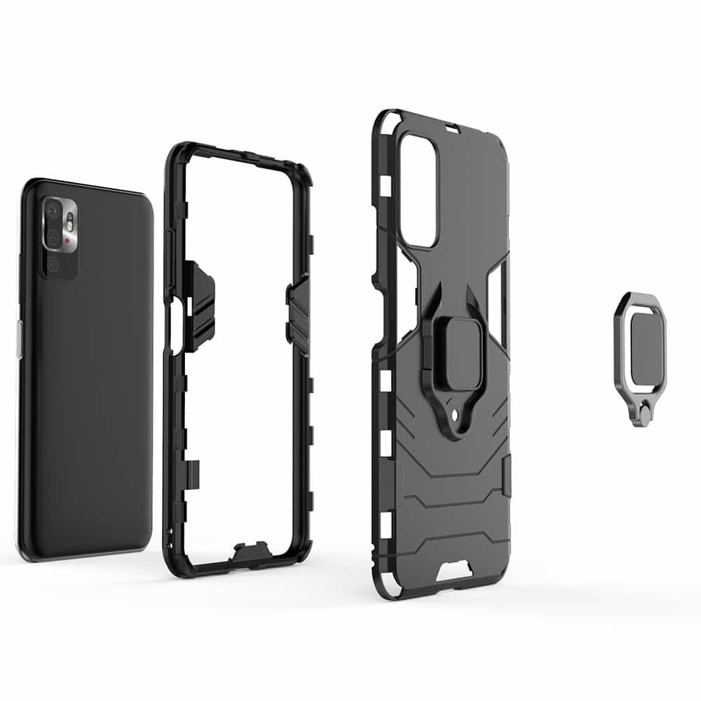 Techsuit - Silicone Shield - Xiaomi Redmi Note 10 5G / Poco M3 Pro 5G - černá