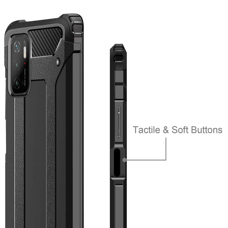 Techsuit - Hybrid Armor - Xiaomi Redmi Note 10 5G / Poco M3 Pro 5G - černá