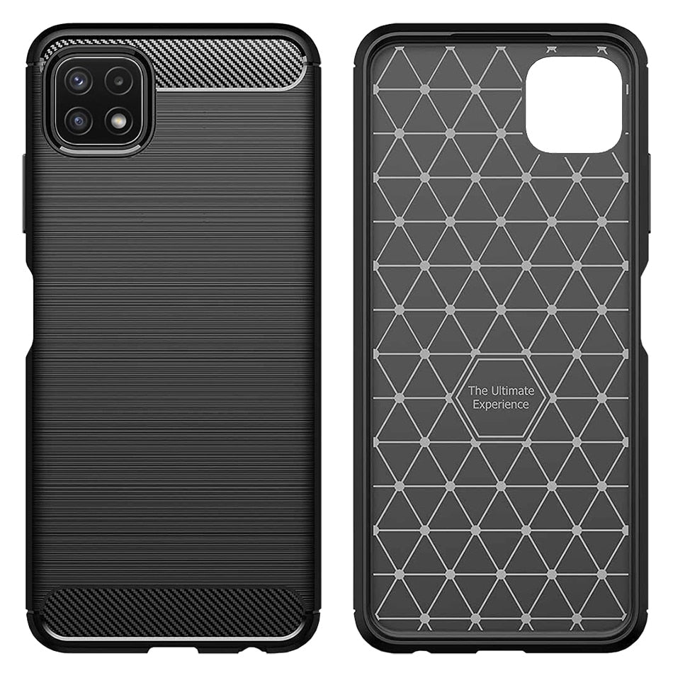 Techsuit - Carbon Silicone pouzdro pro Samsung Galaxy A22 5G - černé