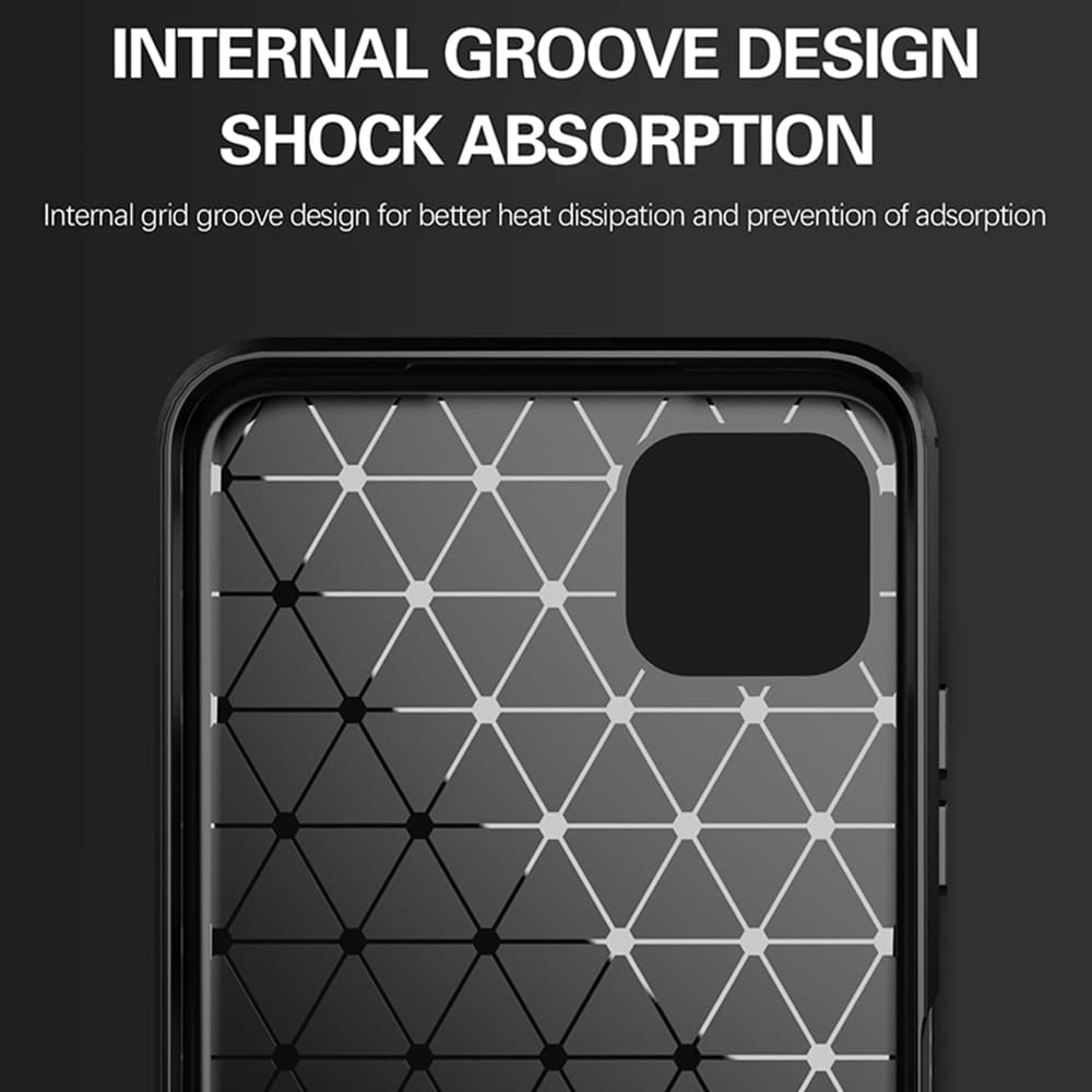 Techsuit - Carbon Silicone pouzdro pro Samsung Galaxy A22 5G - černé
