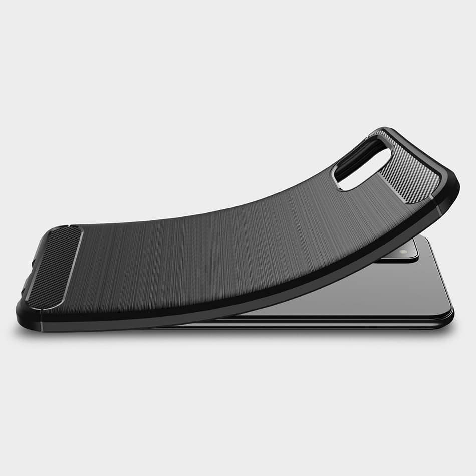 Techsuit - Carbon Silicone pouzdro pro Samsung Galaxy A22 5G - černé