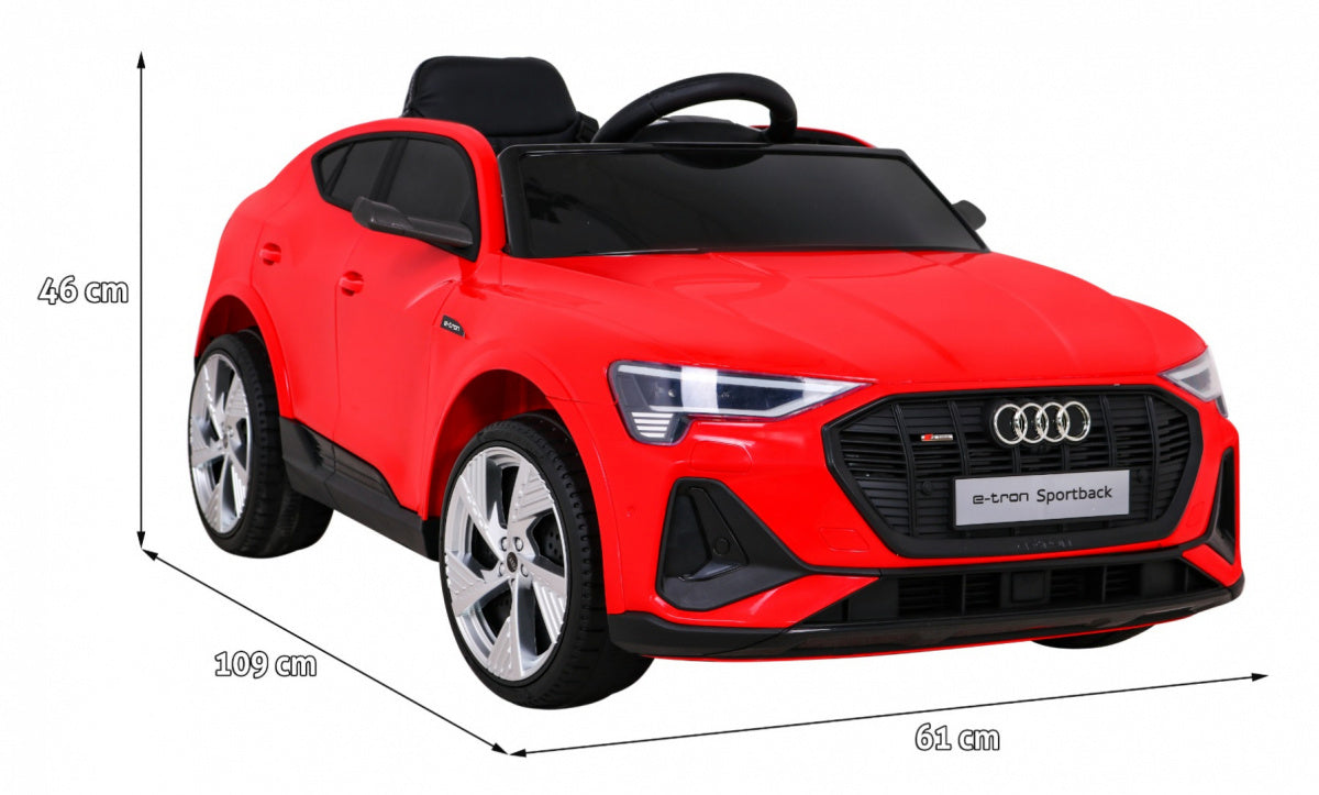 Licencirani auto na akumulator Audi E-Tron Sportback - crveni