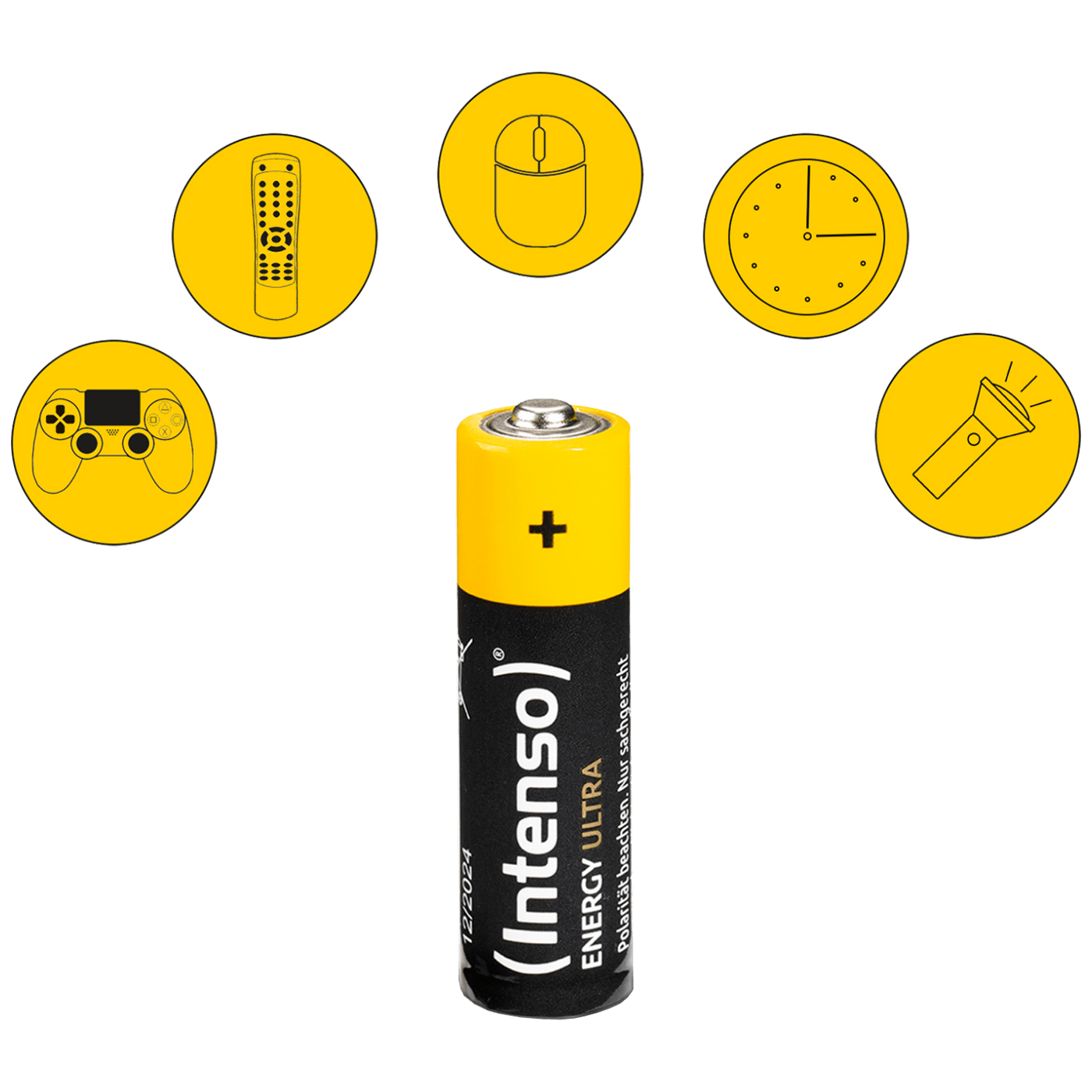 (Intenso) Baterija alkalna, AA LR6/4, 1,5 V, blister 4 kom
