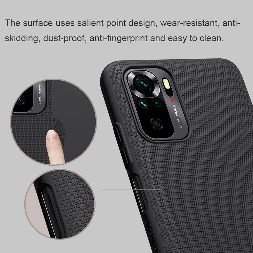 Nillkin - Super Frosted Shield - Xiaomi Redmi Note 10 4G / Note 10S / Poco M5s - černá