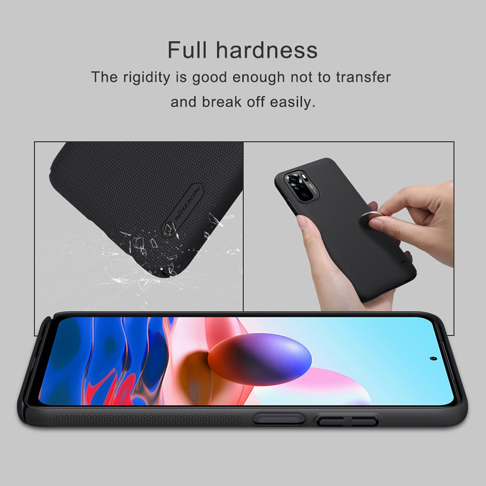 Nillkin - Super Frosted Shield - Xiaomi Redmi Note 10 4G / Note 10S / Poco M5s - černá
