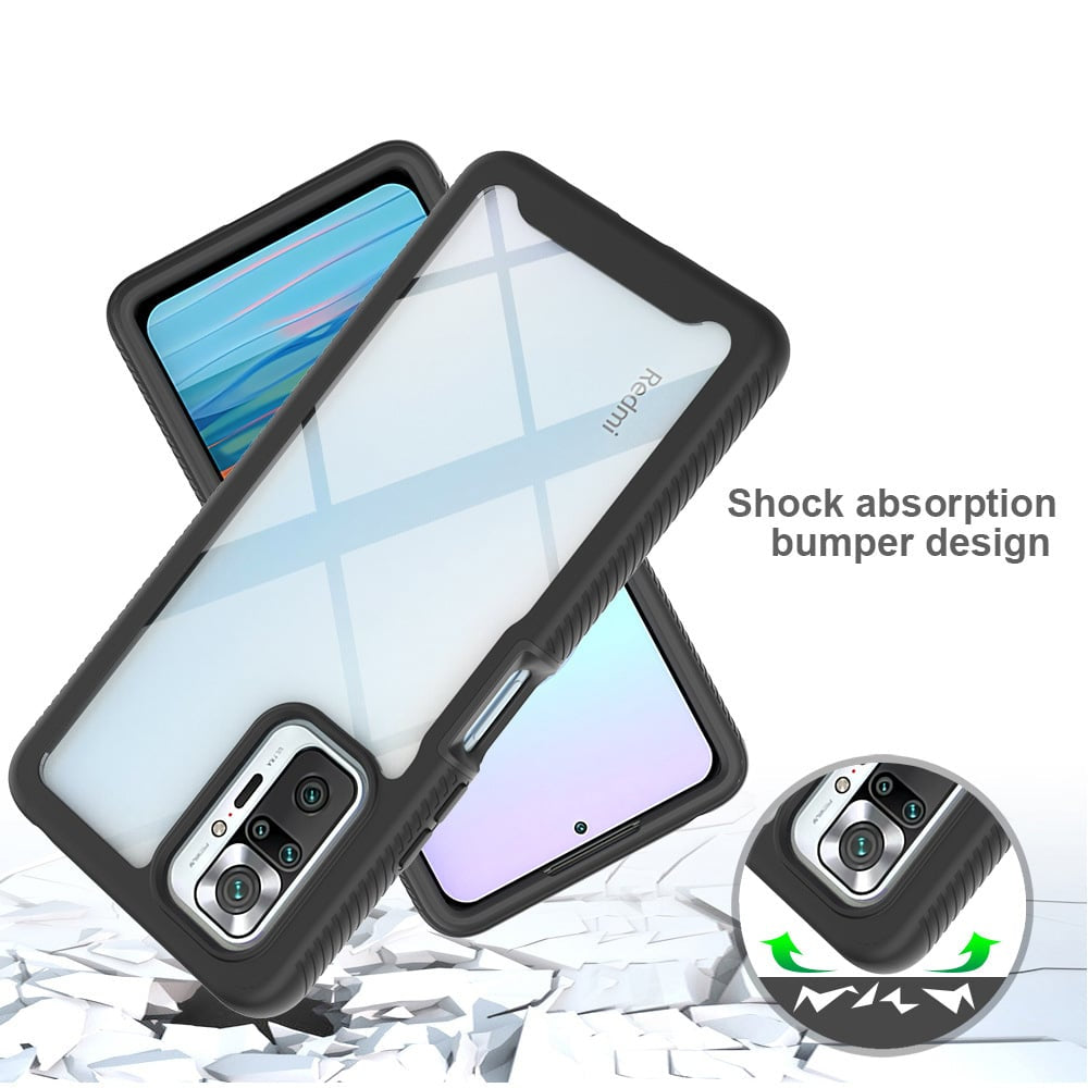 Techsuit - Defense360 Pro + ochrana obrazovky - Xiaomi Redmi Note 10 4G / Note 10S / Poco M5s - černá