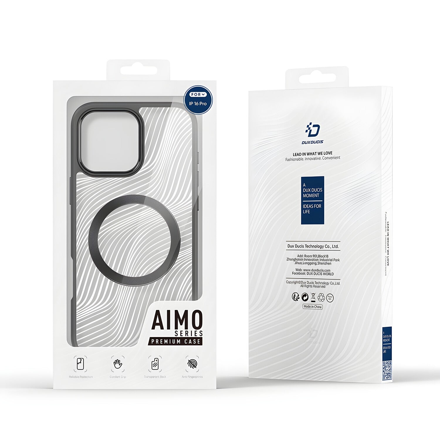 Dux Ducis Aimo Magsafe za Apple iPhone 16 Pro - Crna KP33168