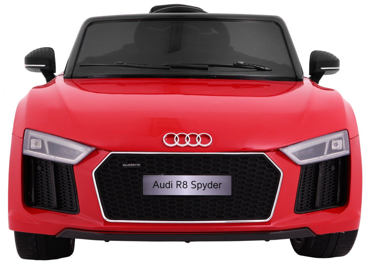 Licencirani auto na akumulator Audi R8 Spyder RS - crveni/lakirani