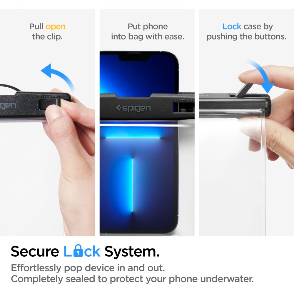 SPIGEN A601 UNIVERZALNA VODOOTPORNA TORBICA CRYSTAL CLEAR