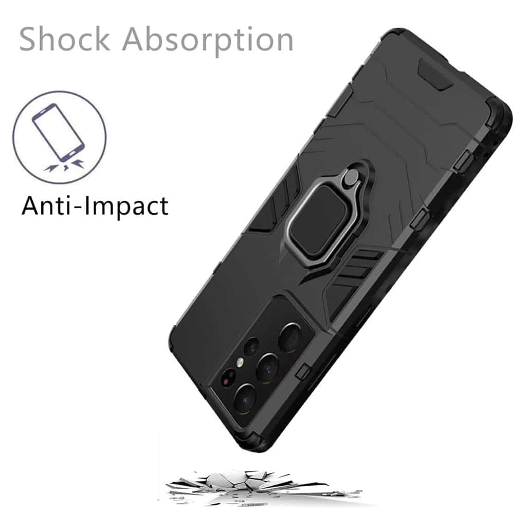 Techsuit - Silicone Shield - Samsung Galaxy S21 Ultra - černá