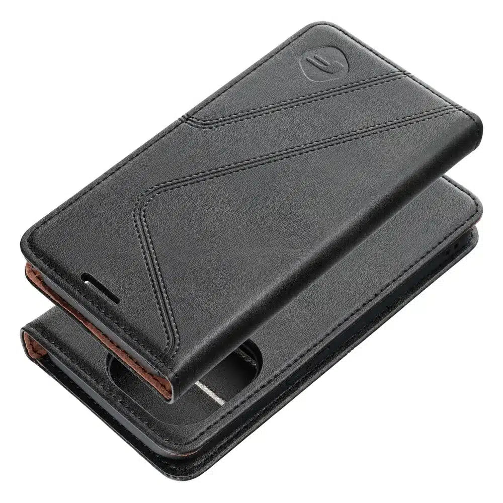 FORCELL F-PROTECT RFID Blocker flipové pouzdro pro iPhone 15 Plus černé