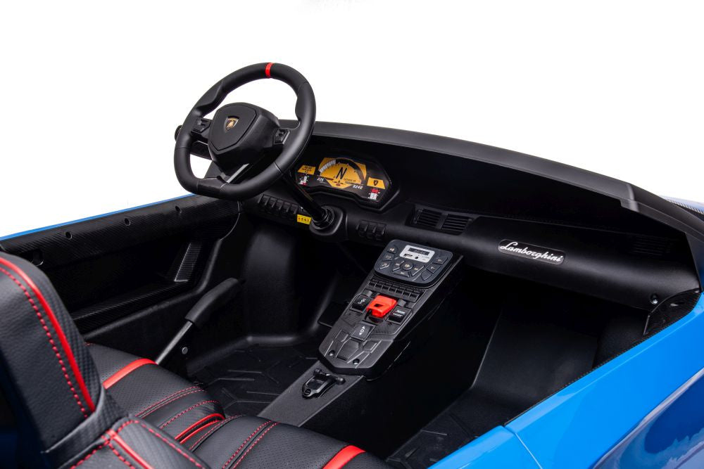 Licencirani auto na akumulator Lamborghini XXL A8803 24V - dvosjed - plavi