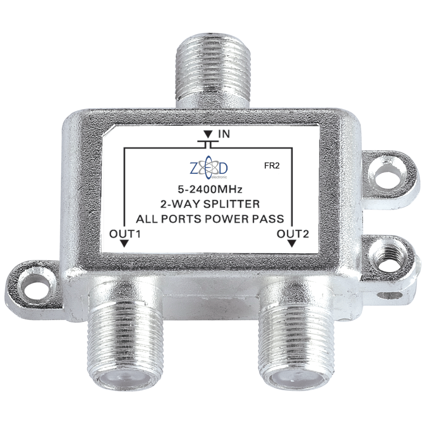 ZED electronic Antenski razdjelnik 1 ulaz - 2 izlaza, 5-2400MHz - FR2