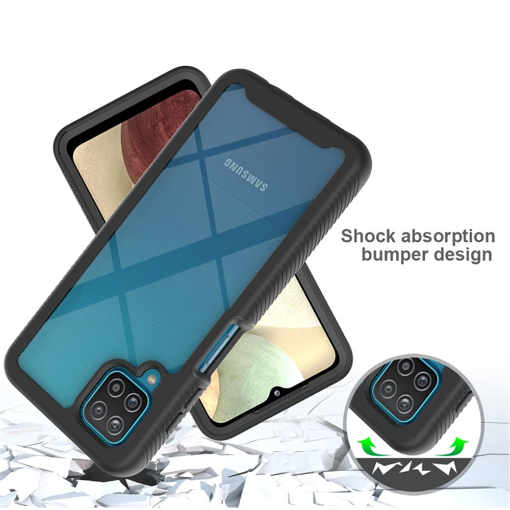 Techsuit – Defense360 Pro + Ochranné sklo – Samsung Galaxy A12 - černá