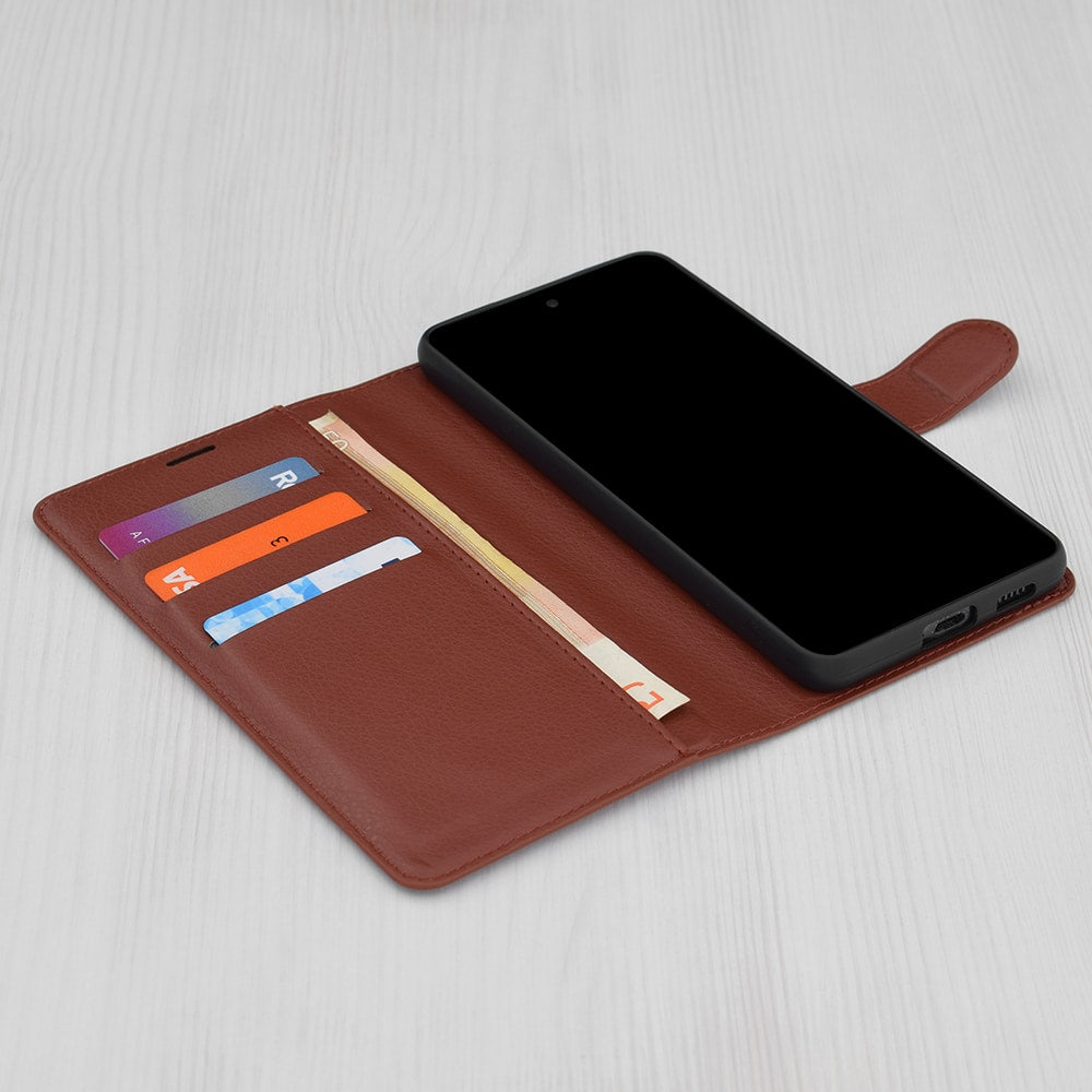 Techsuit Leather Folio flipové pouzdro pro Honor 200 - hnědé