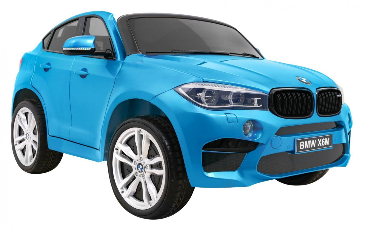 Licencirani auto na akumulator BMW X6M XXL - DVOSJED - plavi/lakirani
