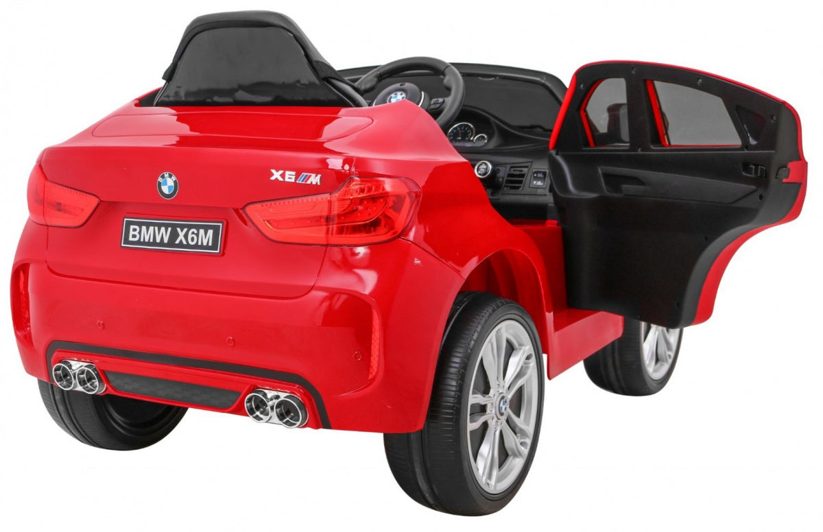Licencirani auto na akumulator BMW X6M - crveni/lakirani