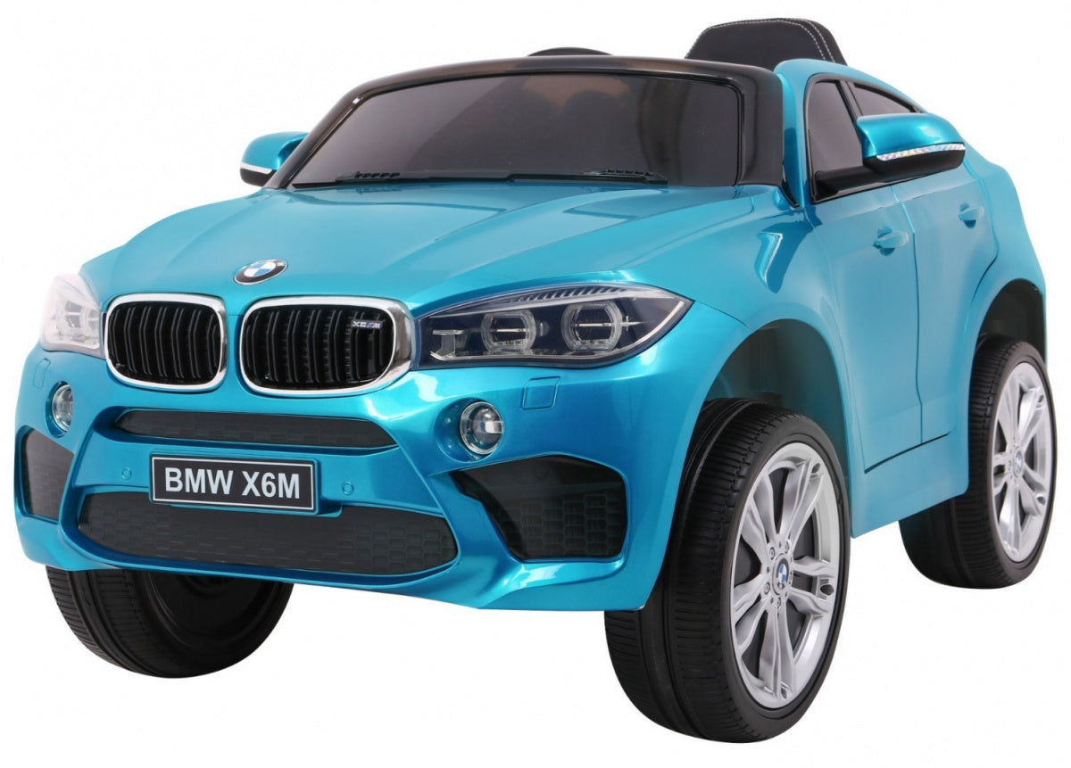 Licencirani auto na akumulator BMW X6M - plavi/lakirani