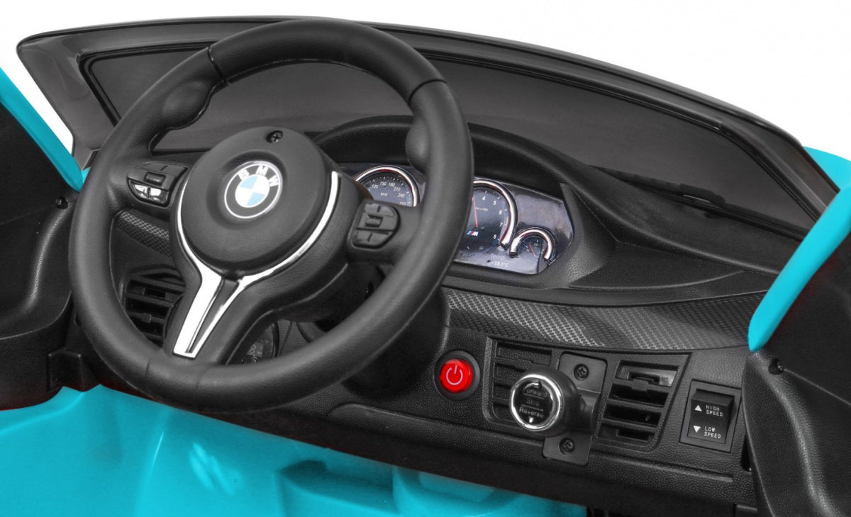 Licencirani auto na akumulator BMW X6M - plavi/lakirani