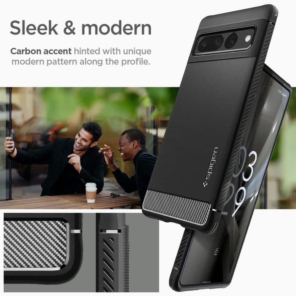 SPIGEN RUGGED ARMOR MASKA ZA GOOGLE PIXEL 7 PRO MAT CRNA