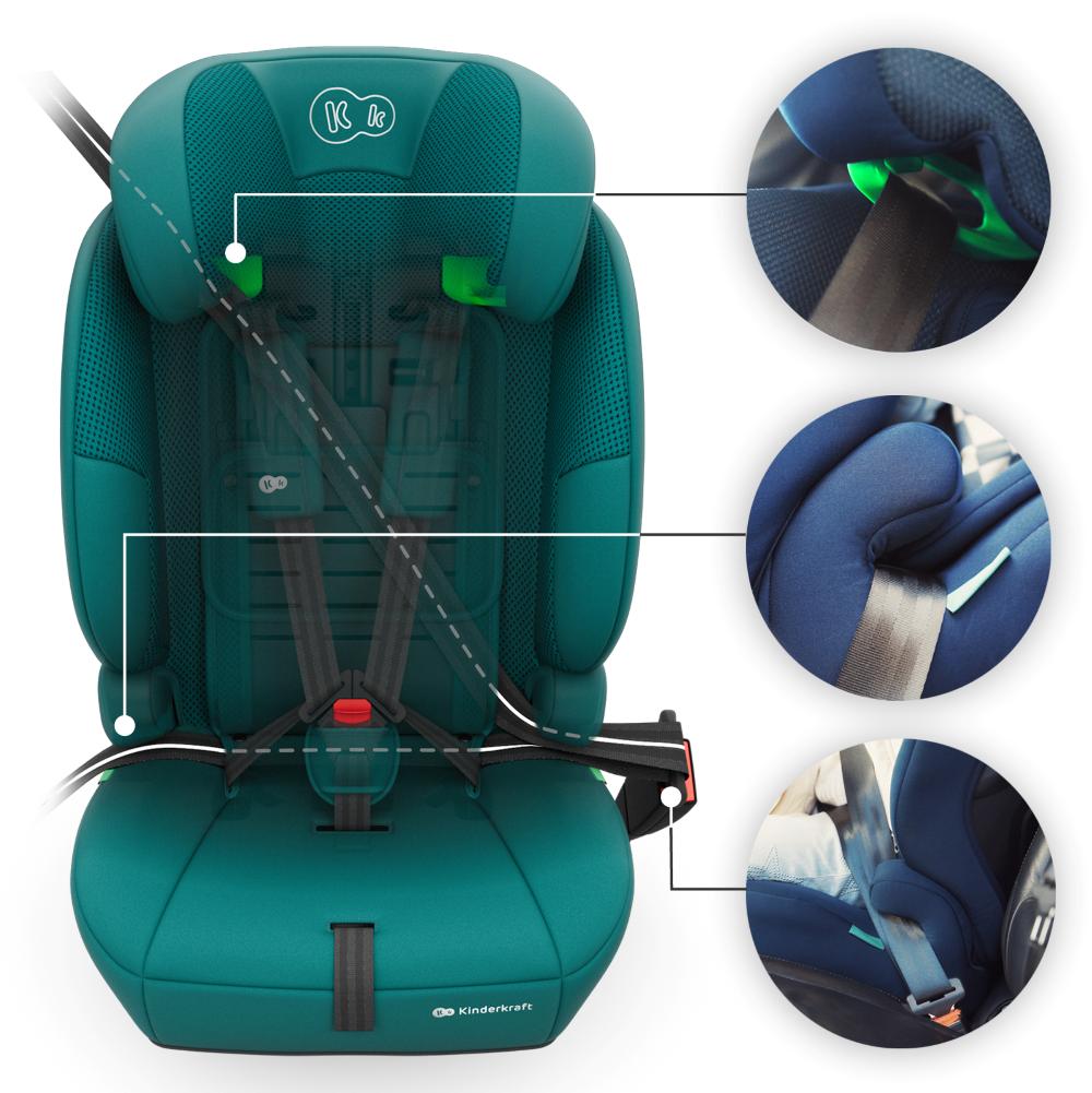 Kinderkraft autosjedalica Comfort Up 2 plus i-Size 9-36 kg (76-150 cm) bez Isofix-a, Green