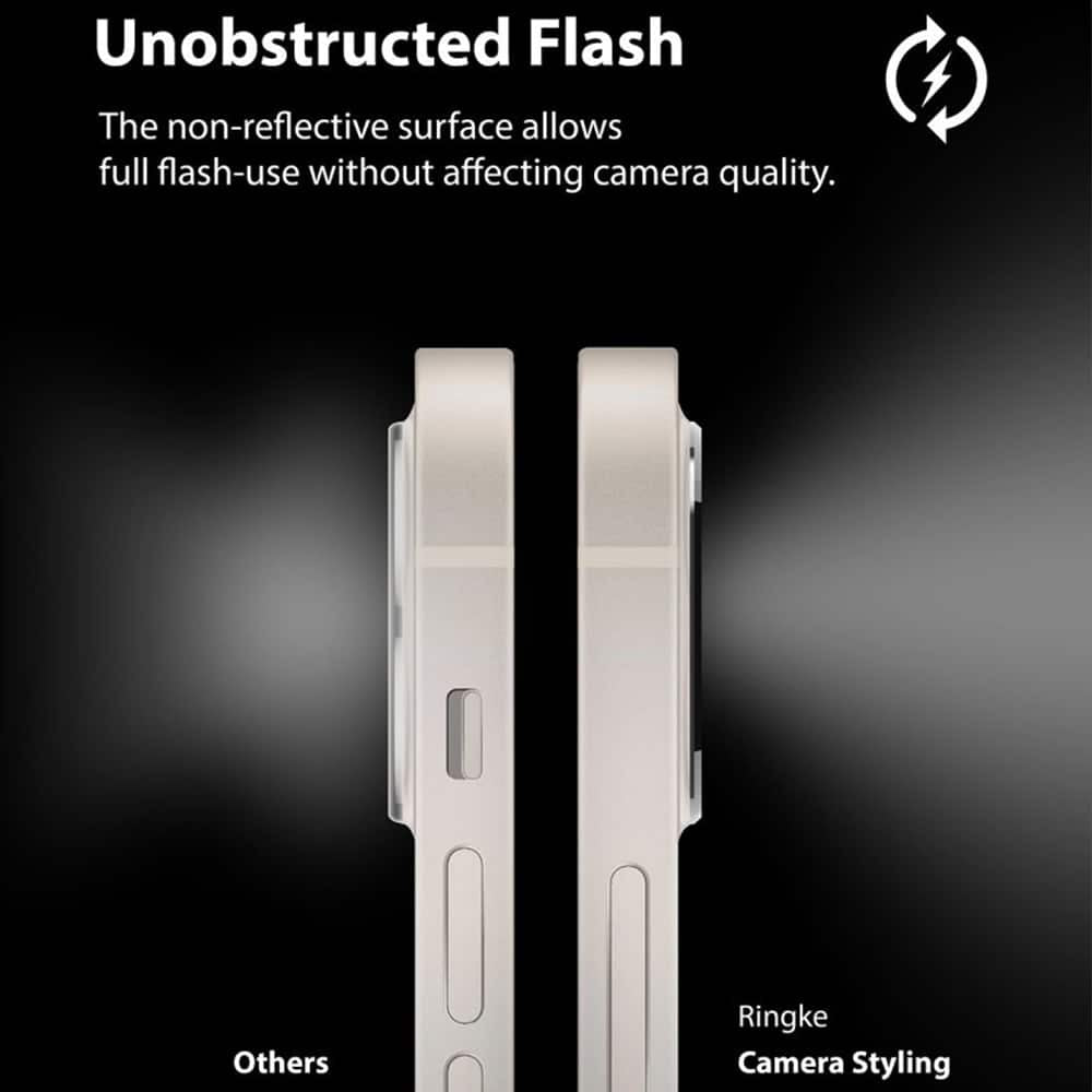 Ringke – Camera Styling pro iPhone 12 – barva stříbrná