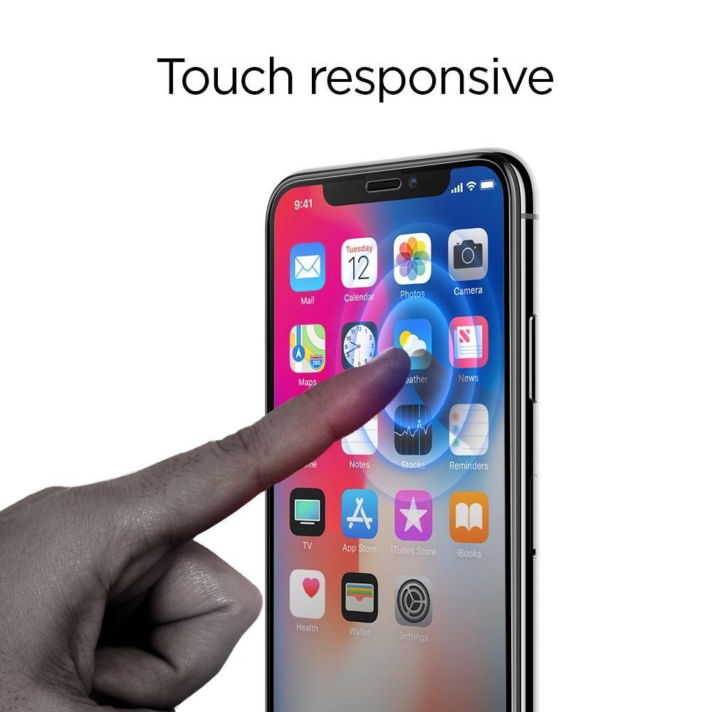 Spigen - Glas.TR Slim (2 kusy) pro iPhone X / XS / 11 PRO - černá