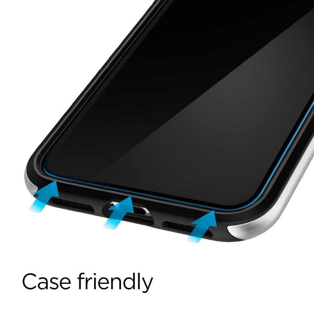 Spigen - Glas.TR Slim (2 kusy) pro iPhone X / XS / 11 PRO - černá