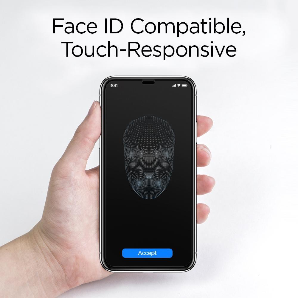 Spigen - Glas.TR Slim (2 kusy) pro iPhone X / XS / 11 PRO - černá