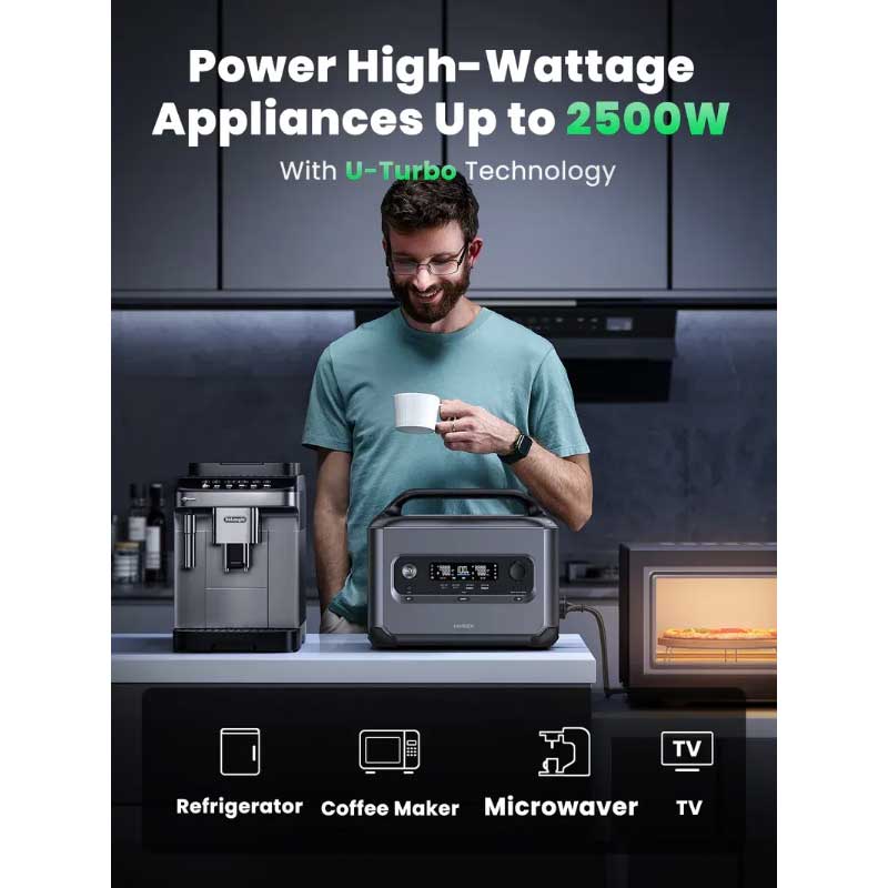 Ugreen 1200W Portable Power Station, kapacitet 1024Wh