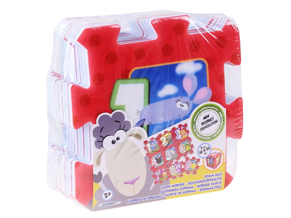 Podne mekane puzzle Animals Numbers