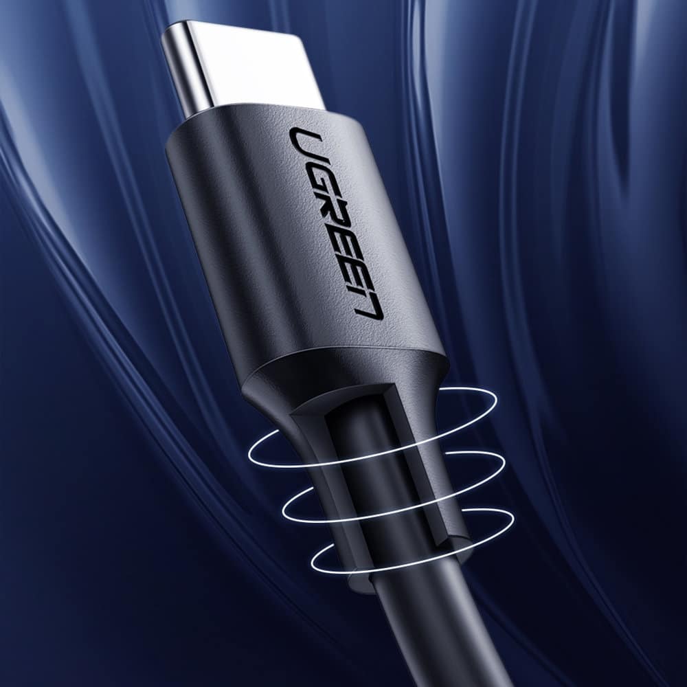 Ugreen – datový kabel (10306) – USB-C na Type-C, 3A, 2m – černý