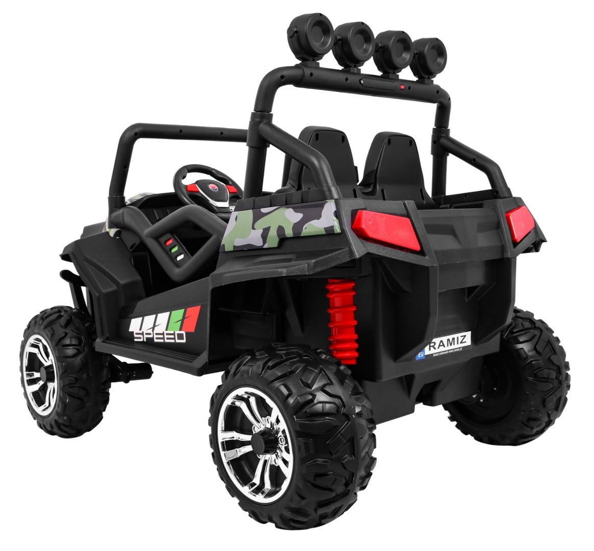 Buggy na akumulator Grand 4x4 LIFT STRONG - dvosjed - moro