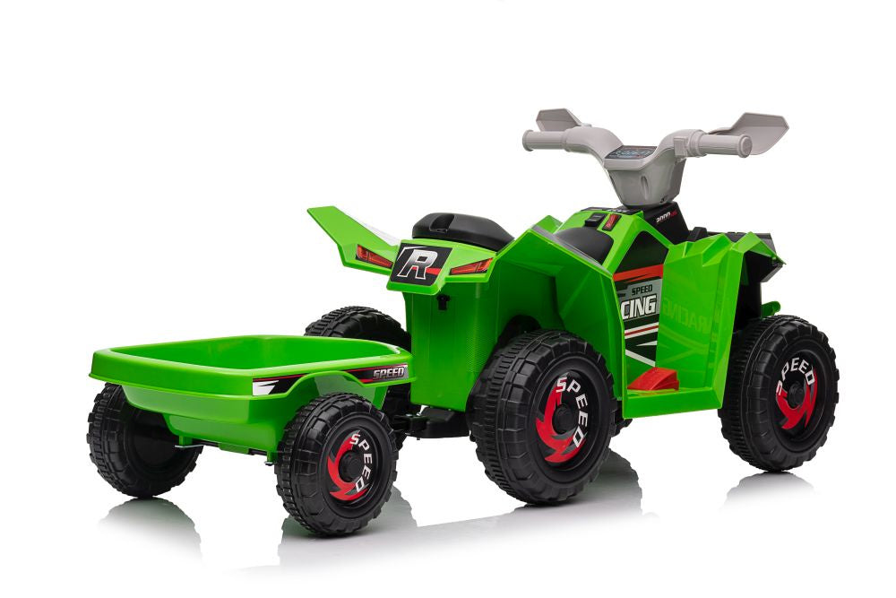 Quad na akumulator s prikolicom XMX630T - zeleni
