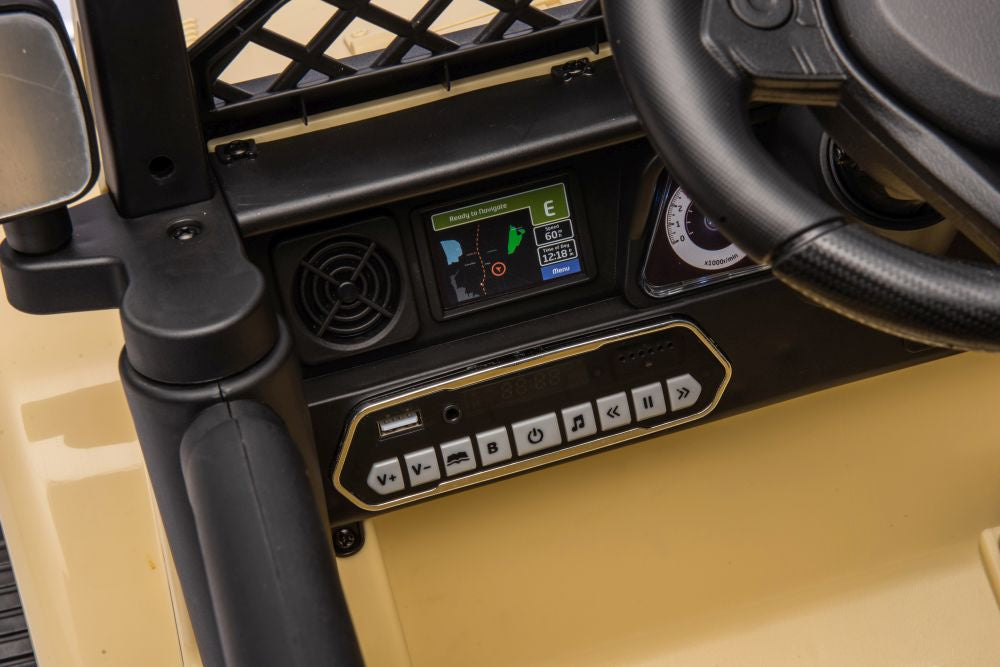 Licencirani auto na akumulator Toyota FJ White 4x4 - khaki