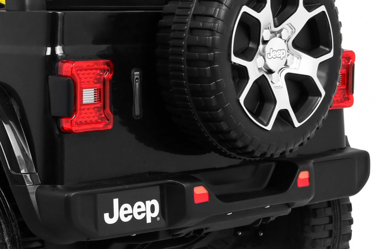 Licencirani auto na akumulator Jeep Wrangler Rubicon 4x4 - crni