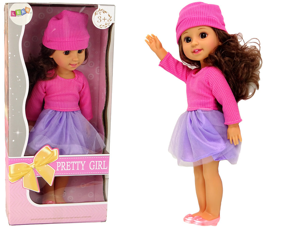 Lutka za igru djevojčica smeđe kose - 35 cm