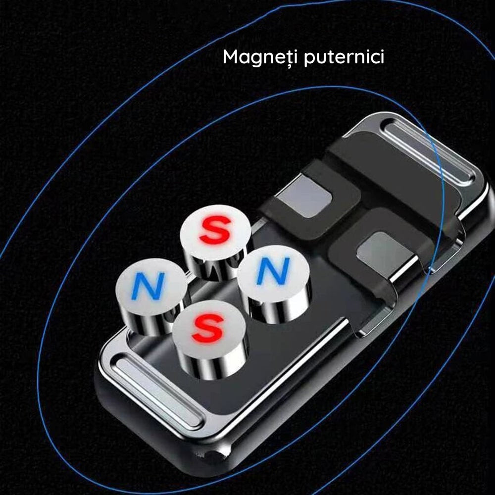 Yesido - Držač za automobil (C113) s magnetskim držačem, organizatorom kabela i drugim višenamjenskim značajkama - crna