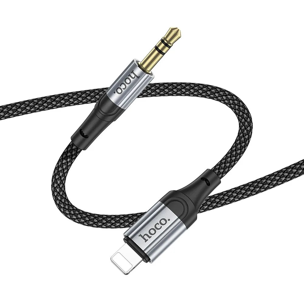 AUX kabel Lightning na Jack 3.5mm Hoco 1m UPA26 černý
