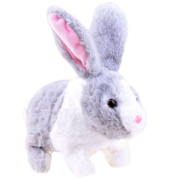 Plišana skviki igračka pas grey&mint
