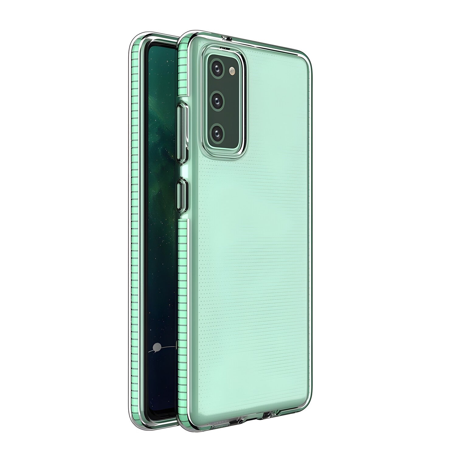 Futrola Spring clear TPU za Xiaomi Redmi K40/Poco F3/Redmi K40 Pro/Redmi K40 Pro+/Mi 11i - Zelena KP8575