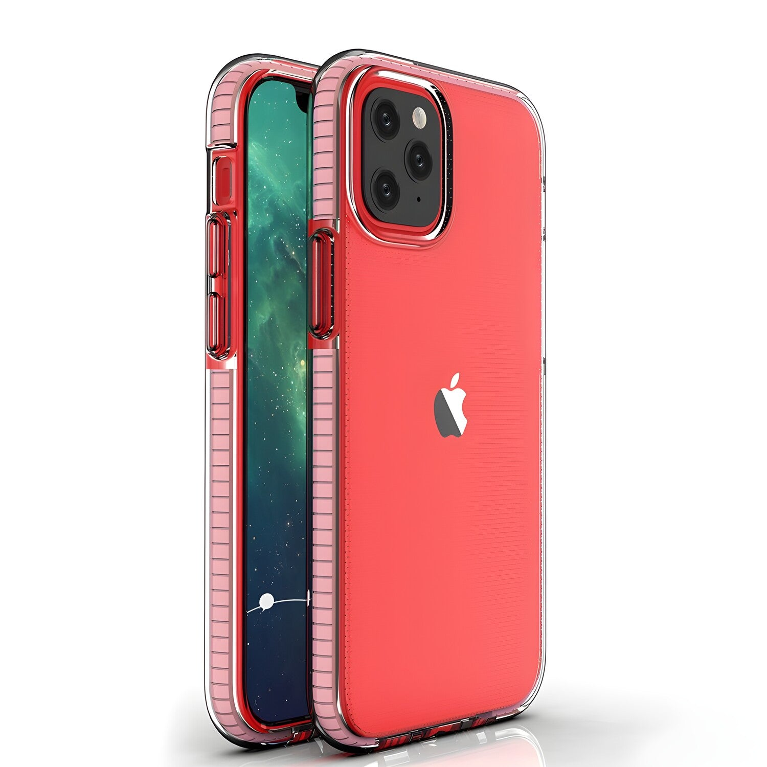 Futrola Spring clear TPU za Apple iPhone 12 Mini - Svijetlo roza KP8671
