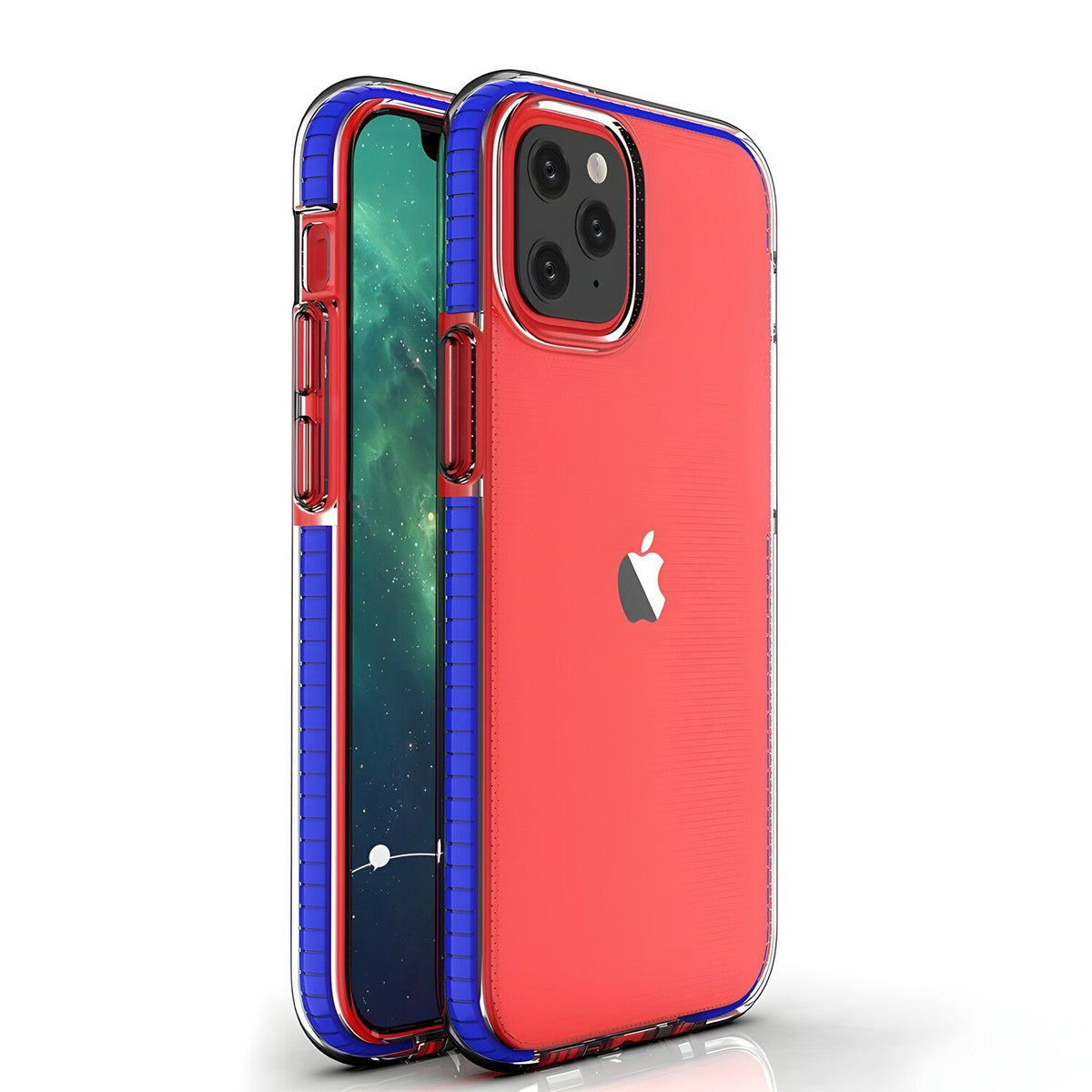 Futrola Spring clear TPU za Apple iPhone 12 Mini - Tamno plava