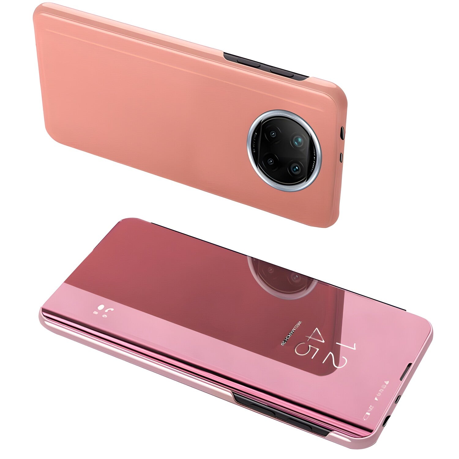 Futrola Clear View za Xiaomi Redmi Note 9T 5G - Roza KP8913