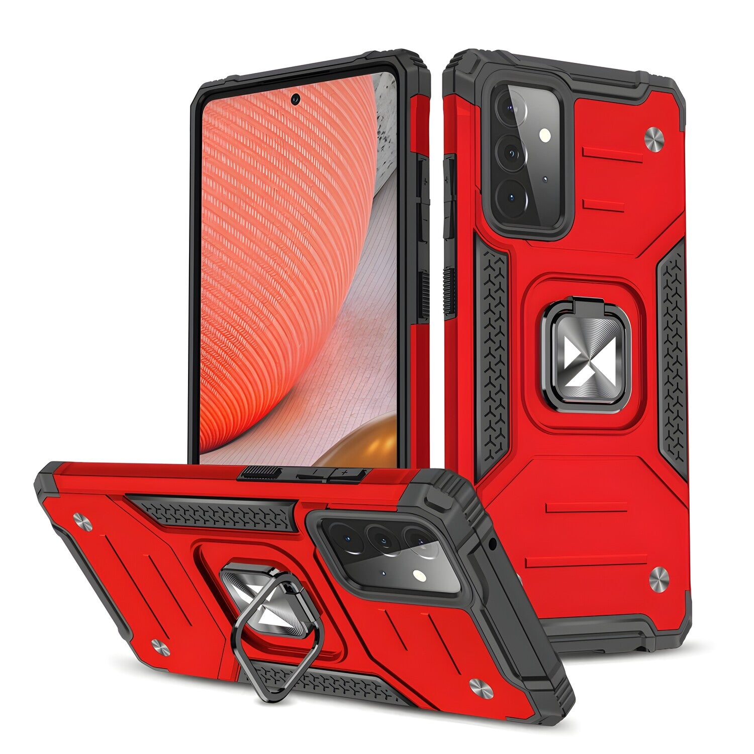 Futrola Wozinsky Ring Armor za Samsung Galaxy A72 4G - Crvena KP10515